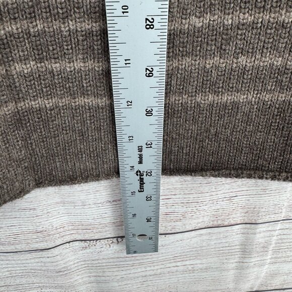 Vince Striped Brown and Tan Cardigan - Picture 11 of 11